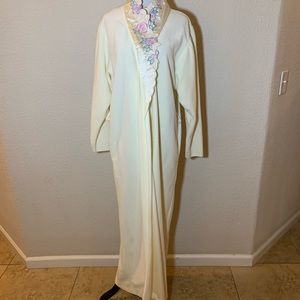 oscar de la renta for swihl robe floral Rare